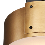 Потолочный светильник круглый светодиодный Semicircular Gold Panels старинная латунь варинант исполнения - 1 | Loft Concept в Тюмени