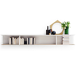 Дизайнерская подвесная полка Gio Ponti D.355.1 - D.355.2 Hanging Bookcase варинант исполнения - 1 | Loft Concept в Тюмени