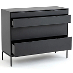 Комод из металла и кожи Guarin Chest of Drawers варинант исполнения - 3 | Loft Concept в Тюмени