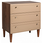 Комод бежевый из массива бука с 3-мя ящиками Wenge Light варинант исполнения - 1 | Loft Concept в Тюмени