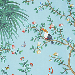 Обои ручная роспись Amazonia Duck Egg