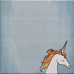 Плитка с узором Девочка единорог варинант исполнения - 5 | Loft Concept в Тюмени