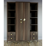 Большой шкаф с витриной Elsa Dreams Walnut варинант исполнения - 1 | Loft Concept в Тюмени