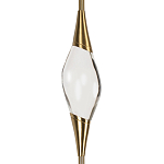 Подвесной светильник с хрустальным плафоном и бронзовым основанием Renee Glass Drops  варинант исполнения - 3 | Loft Concept в Тюмени