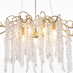 Люстра c подвесками из прозрачного хрусталя Диаметр 85 см FAIRYTREE Light варинант исполнения - 4 | Loft Concept в Тюмени