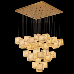 Люстра подвесная с квадратными плафонами из натурального камня Glowing Spheres варинант исполнения - 5 | Loft Concept в Тюмени