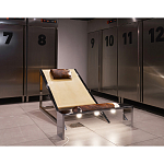 Дизайнерское кресло на металлическом каркасе с подставкой для ног Poltronova Mies Armchair варинант исполнения - 13 | Loft Concept в Тюмени