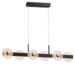 Линейный подвесной светильник с круглыми плафонами и золотистыми акцентами Aurelia Circles варинант исполнения - 2 | Loft Concept в Тюмени