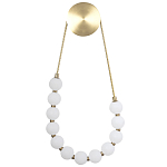 Настенный светильник с плафонами в виде шаров из акрила Pearls Suspension Brass Wall Lamp варинант исполнения - 1 | Loft Concept в Тюмени