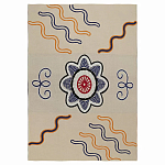 Плед хлопковый по мотивам эвенских орнаментов Ural and Siberian Patterns варинант исполнения - 1 | Loft Concept в Тюмени