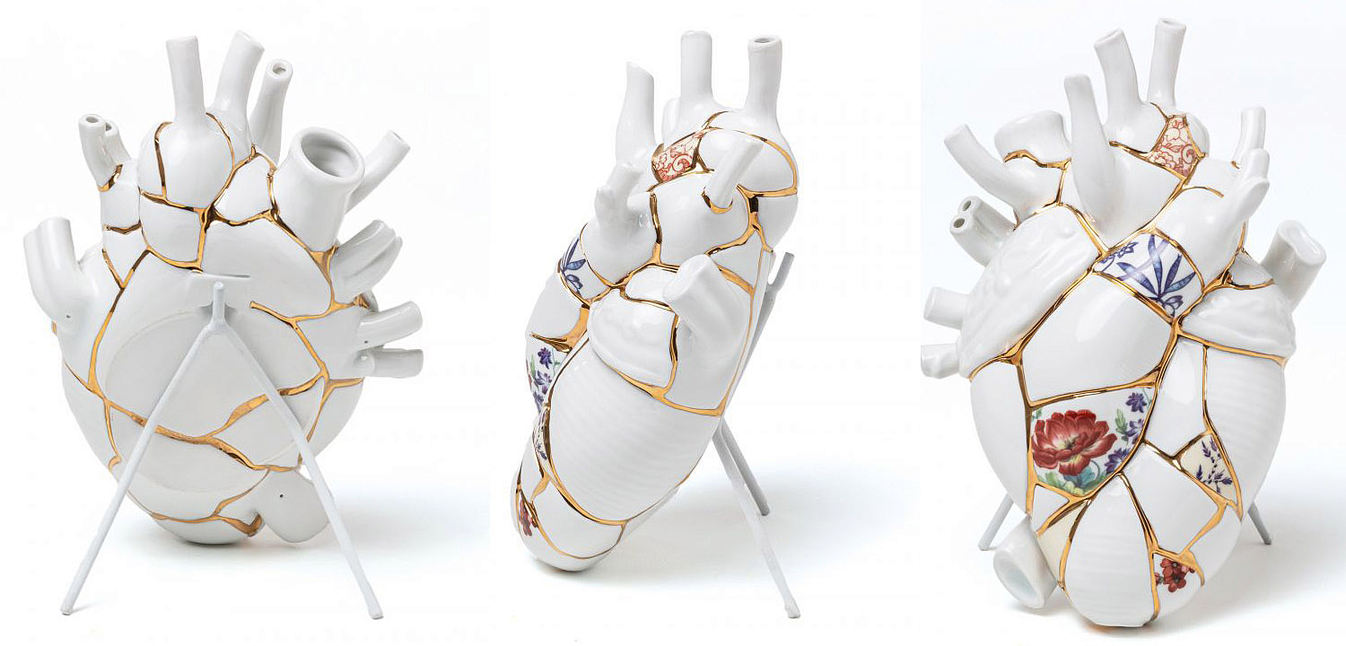 Ваза Seletti Love in Bloom Kintsugi Ваза Seletti Love in Bloom Kintsugi - Loft-Concept в Тюмени