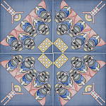 Плитка дизайнерская с узором Мангалоры варинант исполнения - 1 | Loft Concept в Тюмени