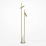 Напольный торшер светодионый золотой Lumen Duo варинант исполнения - 1 | Loft Concept в Тюмени