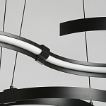 Люстра подвесная светодиодная в виде волнообразной ленты Ribbon Vortex варинант исполнения - 5 | Loft Concept в Тюмени
