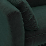 Диван с обивкой из велюра зеленый Gibbs Dark Green Sofa варинант исполнения - 4 | Loft Concept в Тюмени