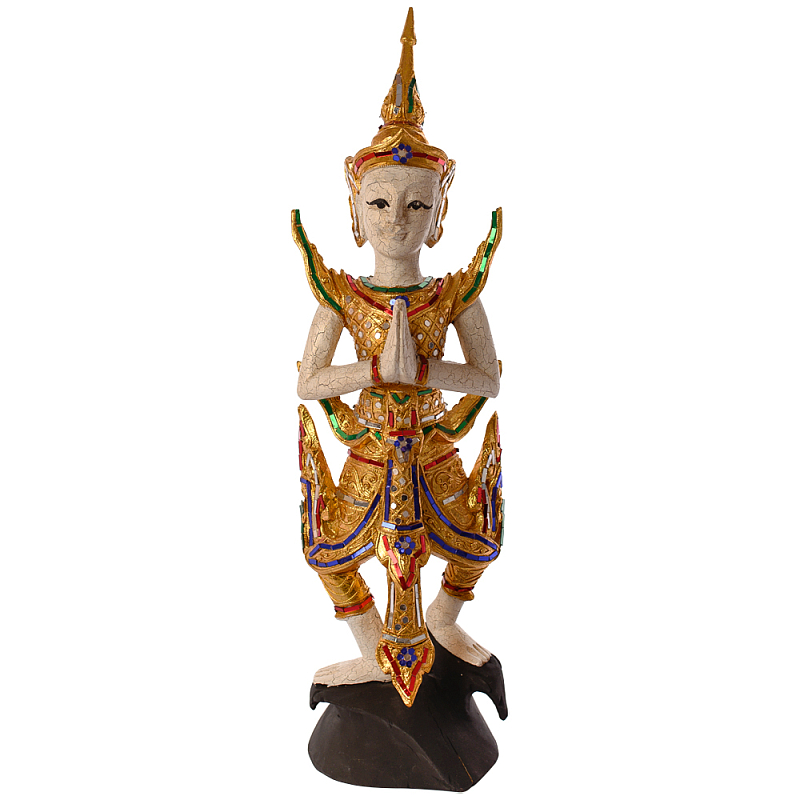 Декоративная статуэтка из керамики с инкрустацией Teppanom Statuette Мульти Золотой Декоративная статуэтка из керамики с инкрустацией Teppanom Statuette Мульти Золотой в Тюмени | Loft Concept