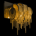 Бра с перфорированными металлическими дугами и цепочками 22 см Atlantis Chain варинант исполнения - 2 | Loft Concept в Тюмени