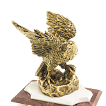 Часы настольные из натурального камня с декором в виде орла Eagle Stone Clock варинант исполнения - 3 | Loft Concept в Тюмени