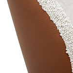 Стул мягкий с обивкой из рогожки и экокожи Contrasting Performance варинант исполнения - 3 | Loft Concept в Тюмени