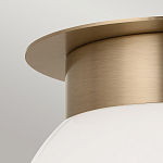 Потолочный светильник с белым матовым шарообразным плафоном Kichler варинант исполнения - 2 | Loft Concept в Тюмени