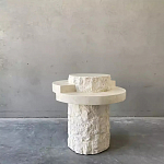 Дизайнерский журнальный стол цилиндрической формы фактурный Mylepen варинант исполнения - 1 | Loft Concept в Тюмени