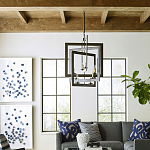 Люстра из пересекающихся квадратных элементов Intersecting Squares варинант исполнения - 2 | Loft Concept в Тюмени