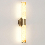 Бра с вытянутым цилиндрическим плафоном из белого алебастра на круглом основании Латунь Cryptocrystalline Stone варинант исполнения - 1 | Loft Concept в Тюмени