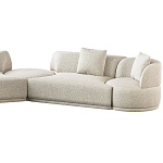 Угловой диван Calypso с поворотным механизмом и пуфом   варинант исполнения - 3 | Loft Concept в Тюмени