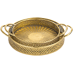 Поднос железный Gold Mesh варинант исполнения - 1 | Loft Concept в Тюмени