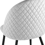 Мягкий стул в сером велюре Miruna Chair варинант исполнения - 6 | Loft Concept в Тюмени