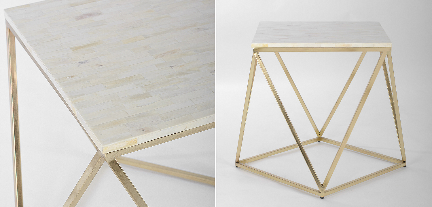 Кофейный Стол Bone Inlay Geometry Кофейный Стол Bone Inlay Geometry - Loft-Concept в Тюмени