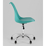 Офисный стул на металлическом основании EGGERY Blue пластик варинант исполнения - 4 | Loft Concept в Тюмени