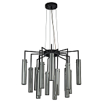 Люстра со стеклянными цилиндрическими плафонами Luminous Cylinders Smoky варинант исполнения - 2 | Loft Concept в Тюмени