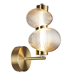 Бра с 2-мя рифлеными стеклянными шарами Marcelh Light варинант исполнения - 6 | Loft Concept в Тюмени