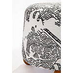 Пуф Wakonda с Круглыми ножками Черно-Белый орнамент варинант исполнения - 3 | Loft Concept в Тюмени