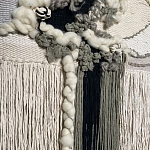 Панно ручная работа Черно-Белый Природный Орнамент  варинант исполнения - 2 | Loft Concept в Тюмени