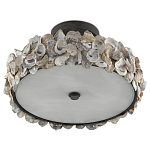 Потолочный светильник круглый с абажуром из устричных раковин Sea Ravens варинант исполнения - 4 | Loft Concept в Тюмени