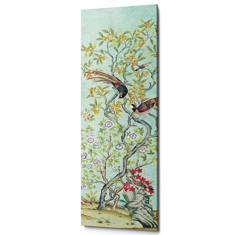 Постер Blue Chinoiserie 4 Голубой пастельный в Тюмени | Loft Concept 