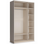 Шкаф 3-х дверный с зеркальными дверями Satin Furniture варинант исполнения - 2 | Loft Concept в Тюмени