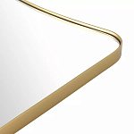 Зеркало золотистое с закруглёнными углами Thin Frame варинант исполнения - 3 | Loft Concept в Тюмени