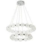 Светодиодная двухъярусная кольцевая люстра хром Crystal Globule Chandelier Chrome варинант исполнения - 2 | Loft Concept в Тюмени