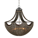 Люстра в форме колокола с декором из тонких железных нитей Jagged Pattern варинант исполнения - 3 | Loft Concept в Тюмени