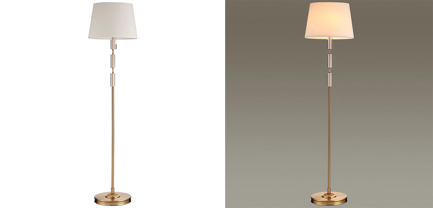 Торшер Ramona White Floor lamp Торшер Ramona White Floor lamp - Loft-Concept в Тюмени