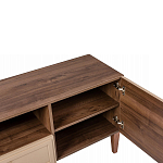 ТВ-тумба бежевая из массива бука с 2-мя дверками и ящиком Wenge Light варинант исполнения - 3 | Loft Concept в Тюмени