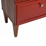 Тумба прикроватная красная из массива бука с 2-мя ящиками Wenge Light варинант исполнения - 4 | Loft Concept в Тюмени