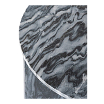 Столик кофейный с столешницей из черного мрамора Compact Black Marble Table варинант исполнения - 5 | Loft Concept в Тюмени