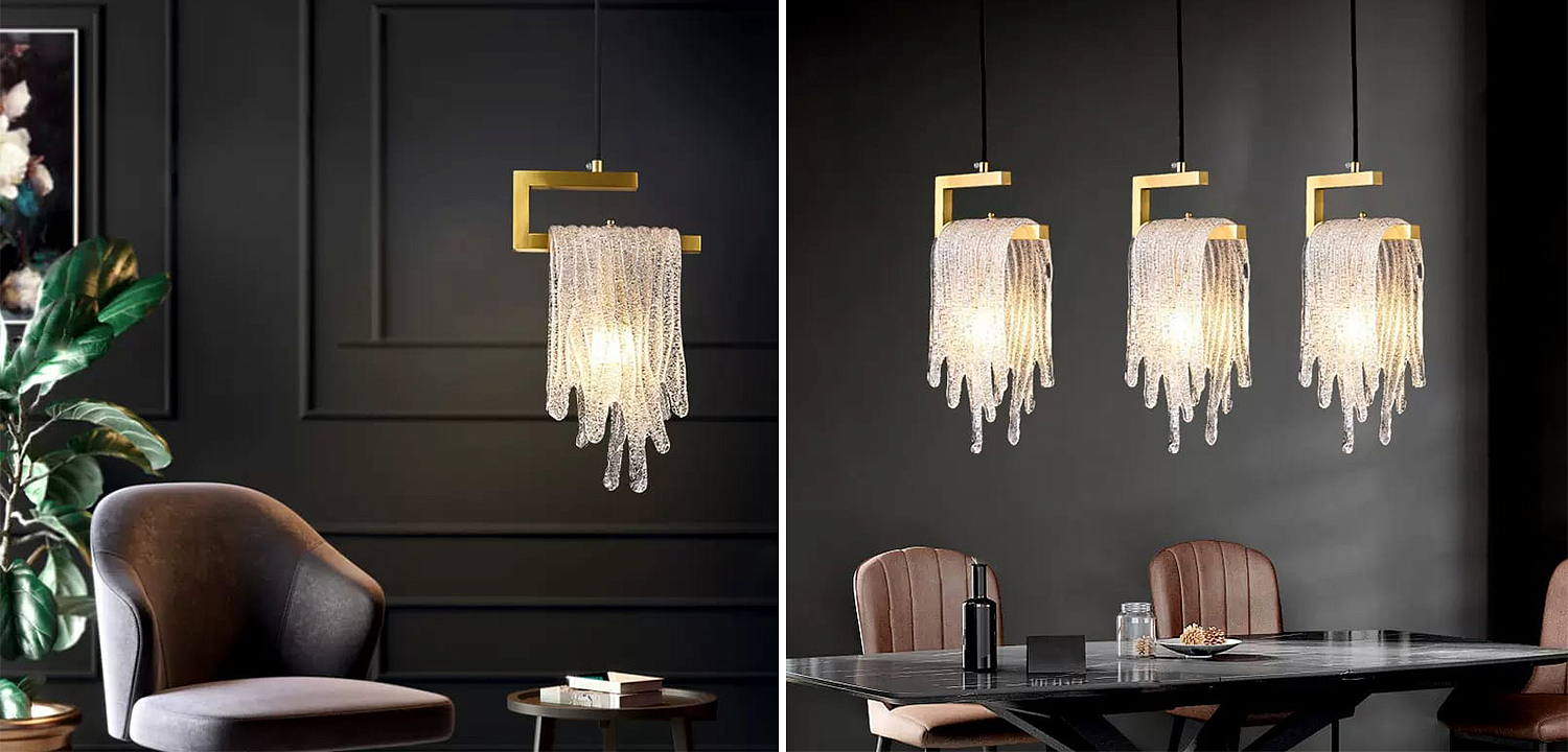 Подвесной светильник Fused Glass Hanging lamp Подвесной светильник Fused Glass Hanging lamp - Loft-Concept в Тюмени