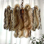 Люстра из круглых стеклянных элементов Vienna варинант исполнения - 3 | Loft Concept в Тюмени