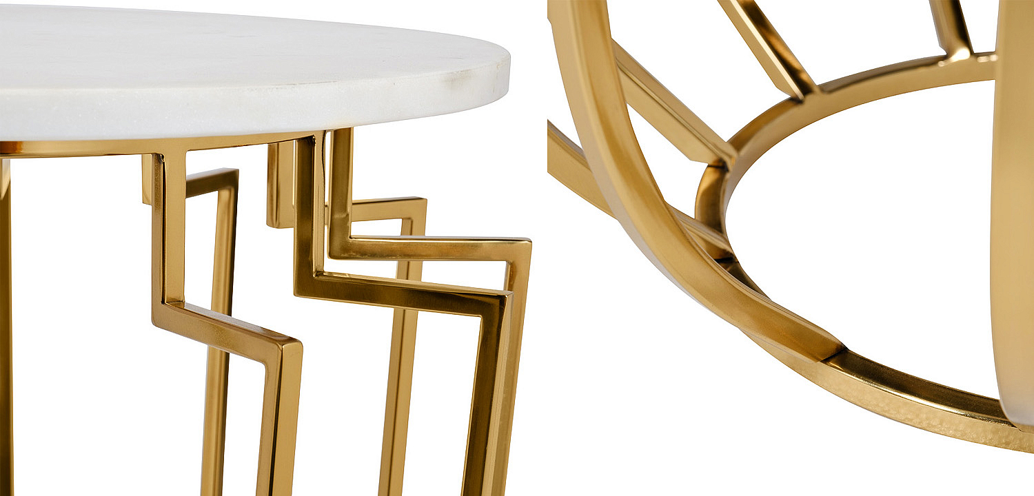 Приставной стол Embret Marble Side Table Приставной стол Embret Marble Side Table - Loft-Concept в Тюмени