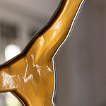 Зеркало кругле с декоративной золотой вставкой Golden Tree варинант исполнения - 2 | Loft Concept в Тюмени